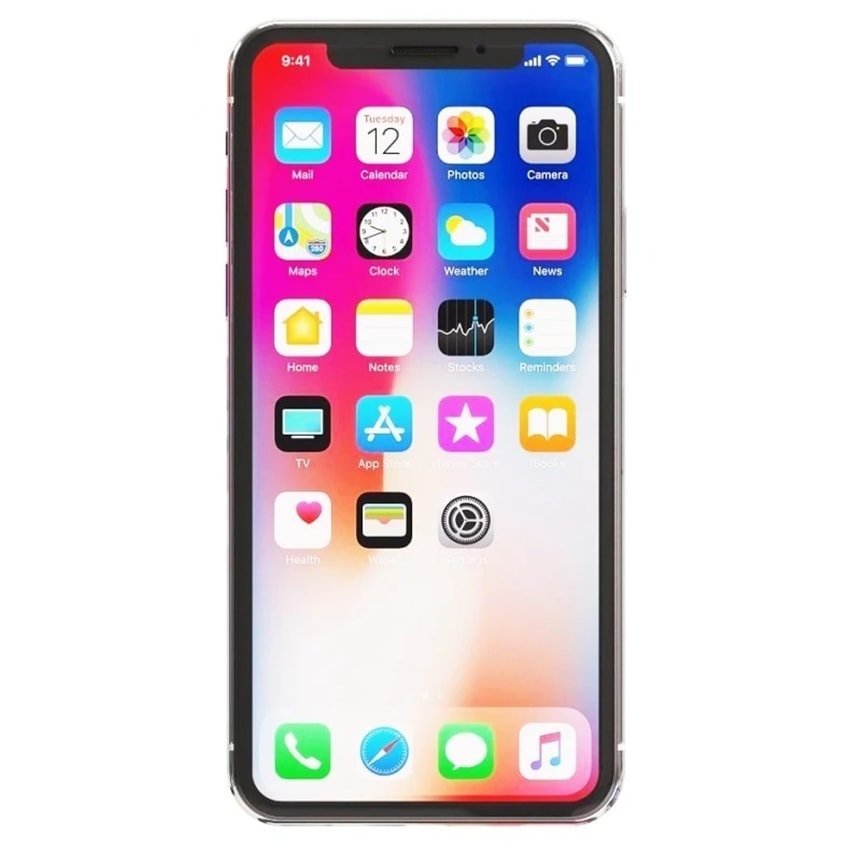 iphone x silver front