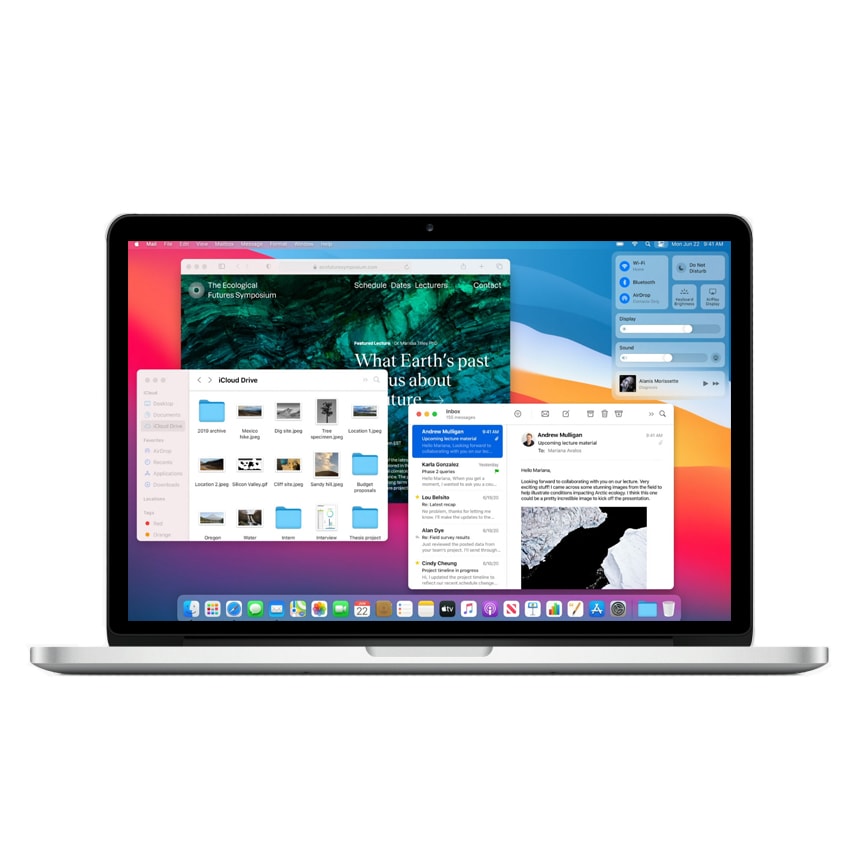 macbook pro retina 1213 big sur front