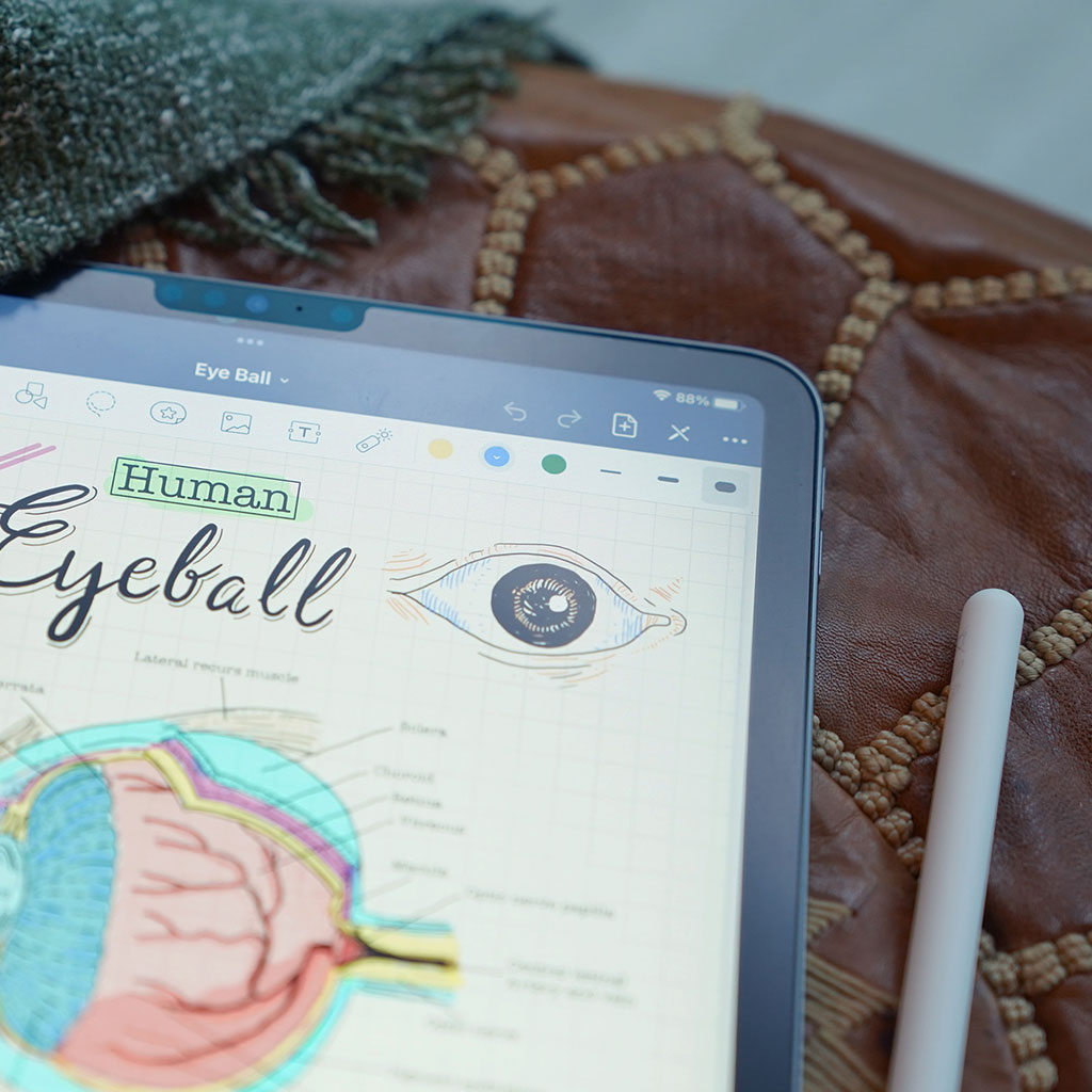 how to take notes on the ipad
