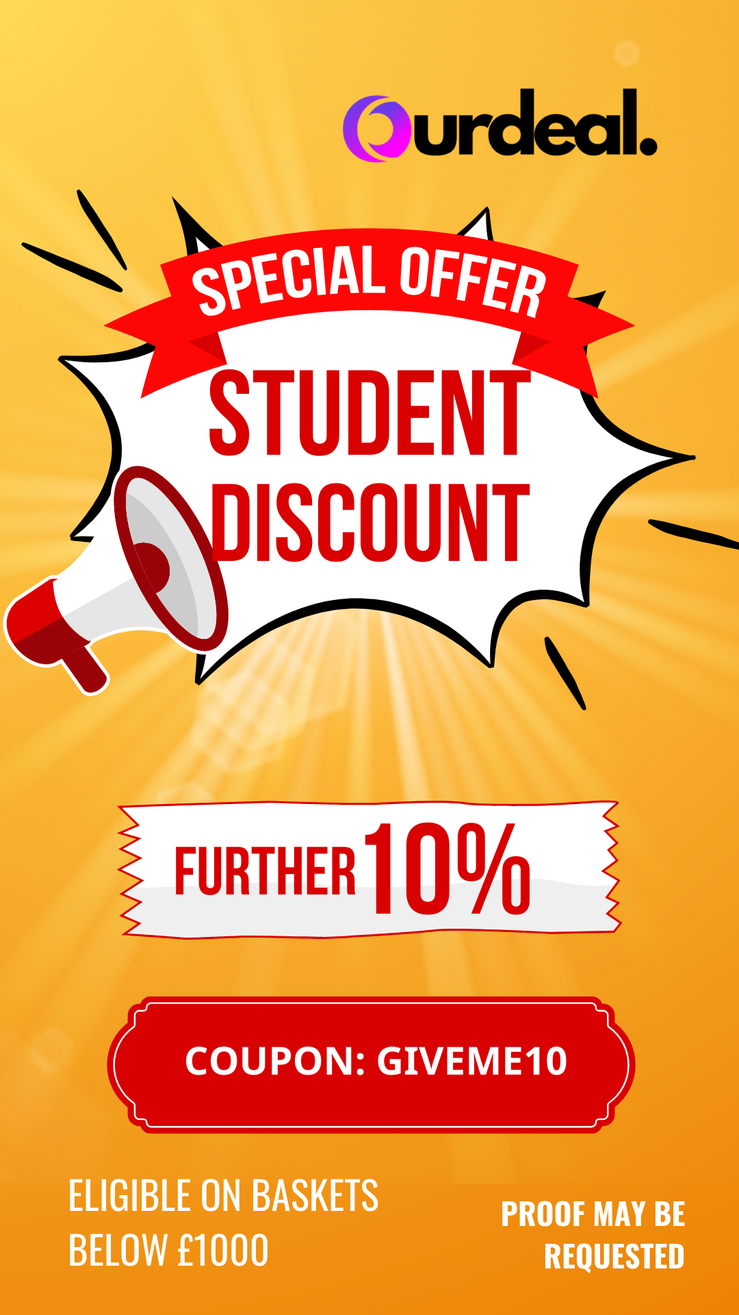 ourdeal student discount