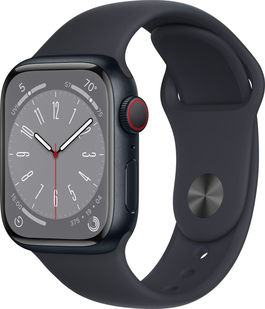 Apple Watch Series 8 GPS + Cellular 41mm Midnight Aluminium with Midnight Sport Band