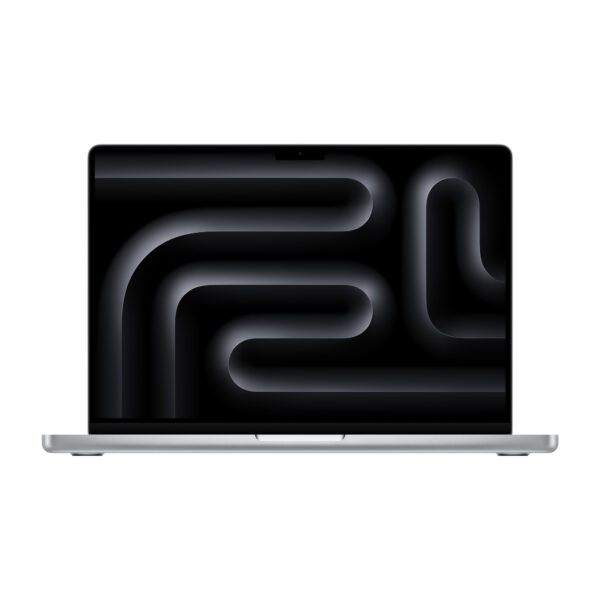 Silver MacBook Pro 14 inch with M3 chip, 2023