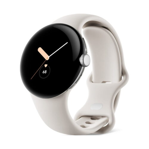 Google Pixel Watch 41MM Aluminum Silver With Porcelain Sport band (Wi-Fi + Cellular)