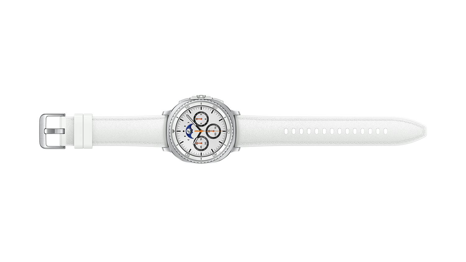 Samsung Galaxy Watch 46mm Aluminum Silver White Band - Image 4