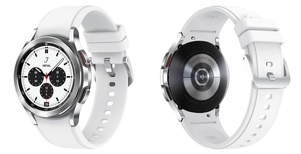Samsung Galaxy Watch GPS Cellular 46mm Aluminum Silver White Band