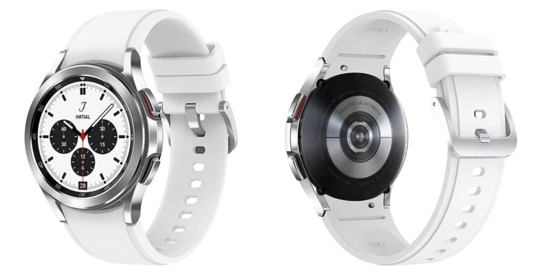Samsung Galaxy Watch GPS Cellular 46mm Aluminum Silver White Band