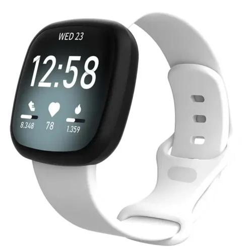 FITBIT VERSA 4 Aluminum Silver with White Sport Band (WIFI)