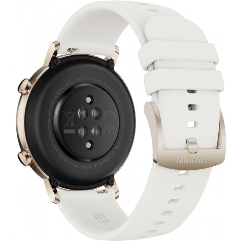 Huawei Watch GT2 GPS 42mm Aluminum silver white Band, second product view