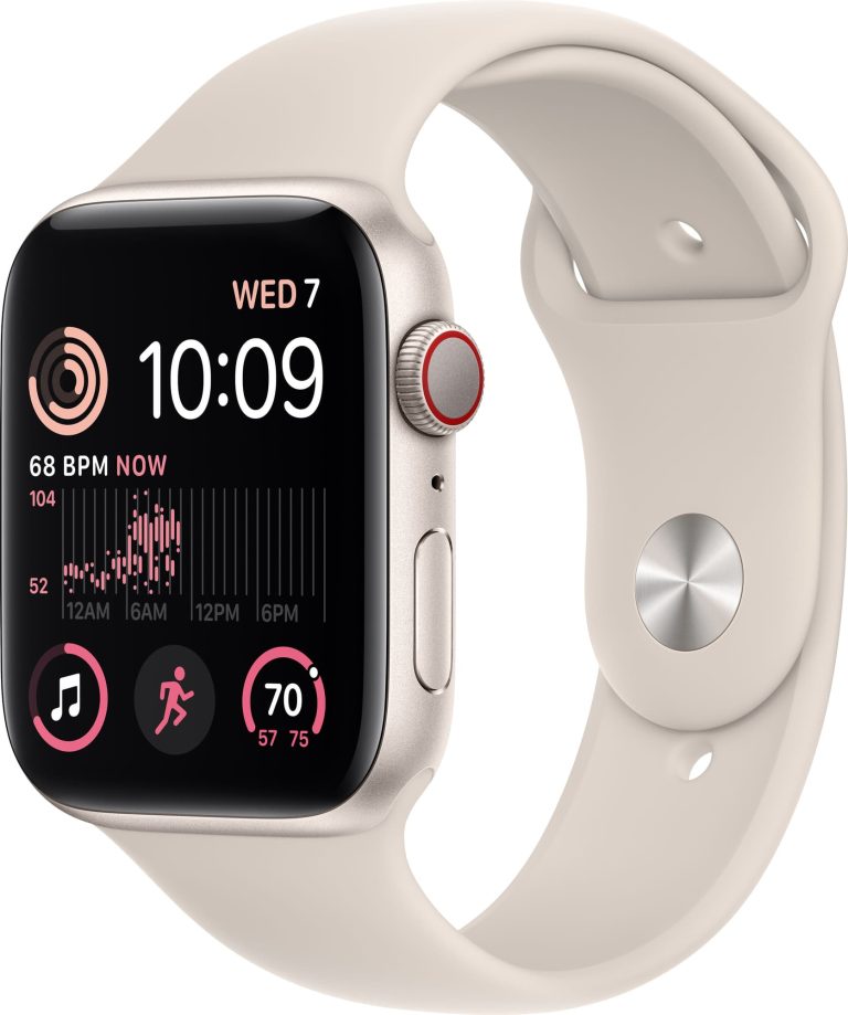 Apple Watch Series SE2 (GPS+Cellular) 44mm Aluminum Starlight Starlight Sport band