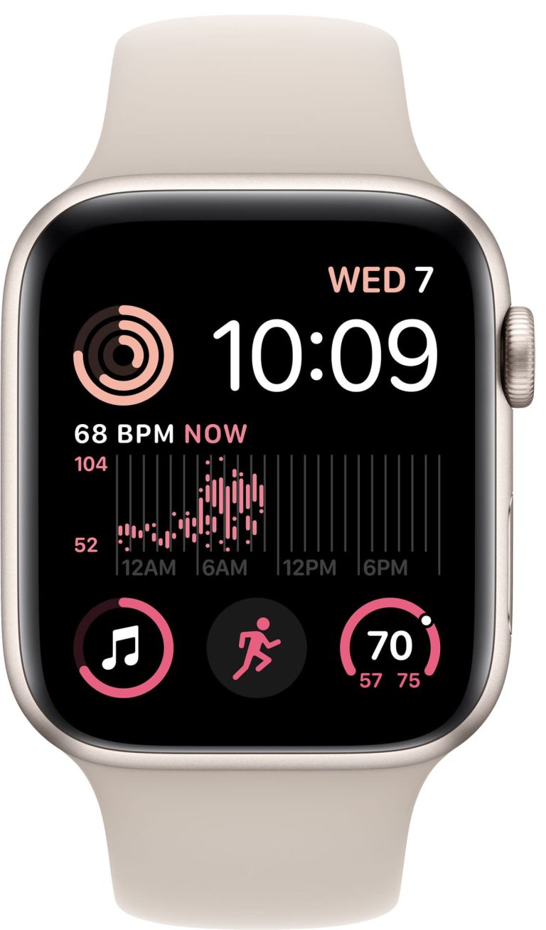 Apple Watch Series SE2 (GPS+Cellular) 44mm Aluminum Starlight Starlight Sport band, second product view