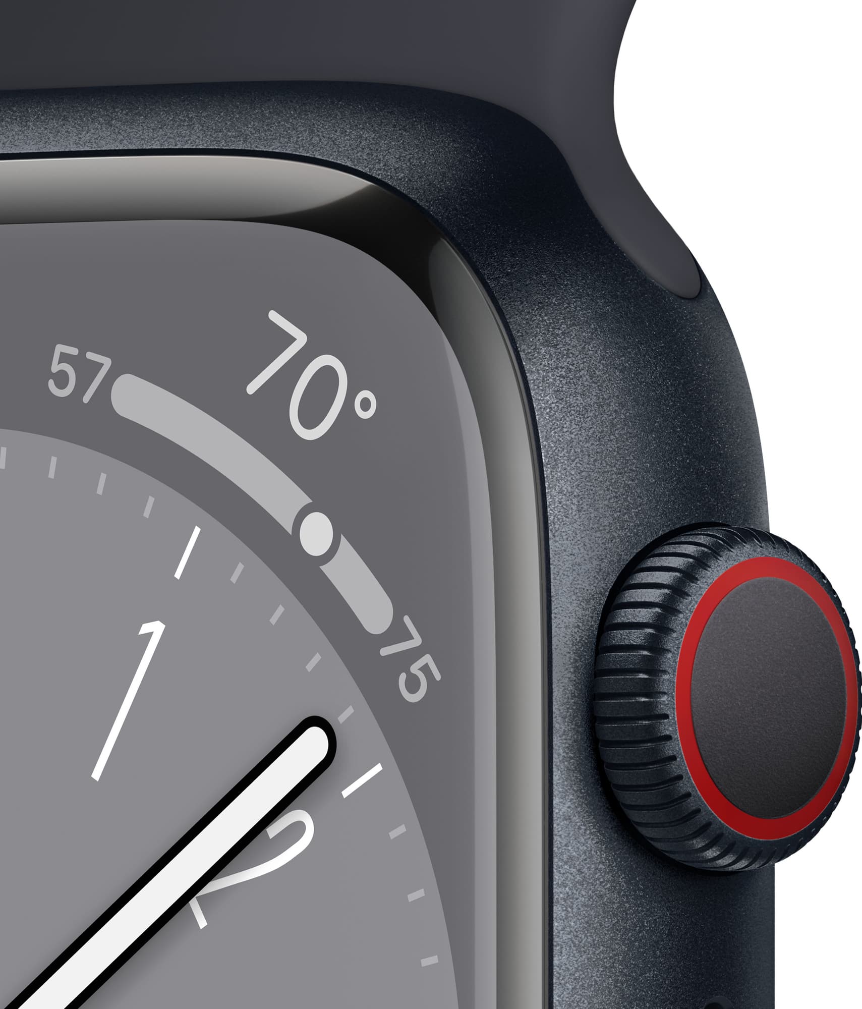 Apple Watch Series 8 (GPS+Cellular) 45mm Aluminum Midnight Midnight Sport band - Image 3