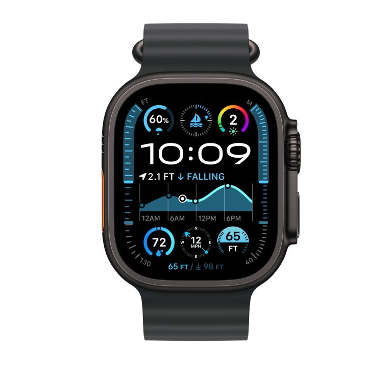 Apple Watch Ultra 2 (GPS+Cellular) 49mm Titanium Black with Black Ocean Band, second product view