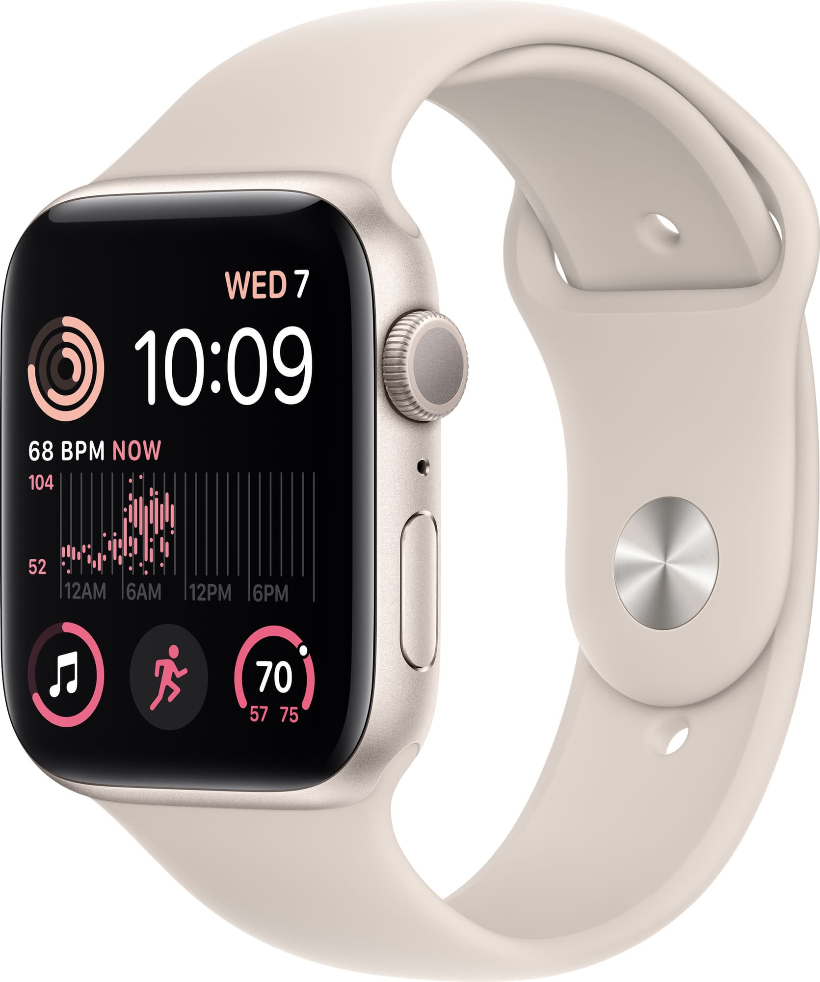 Apple Watch Series SE2 (GPS) 44mm Aluminum Starlight Starlight Sport band