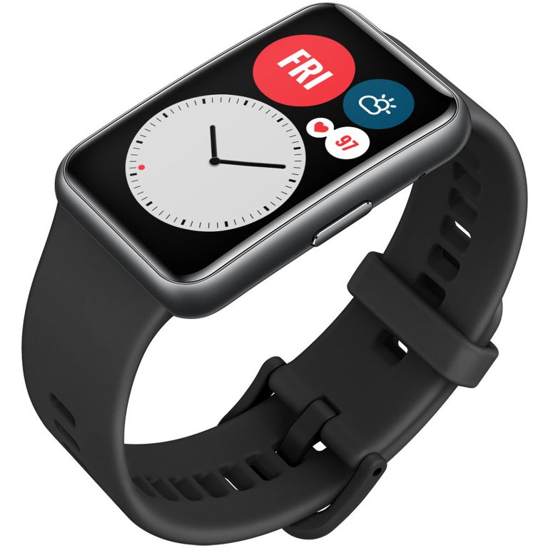 Huawei Fit Watch Black Aluminum Black Band, third product view
