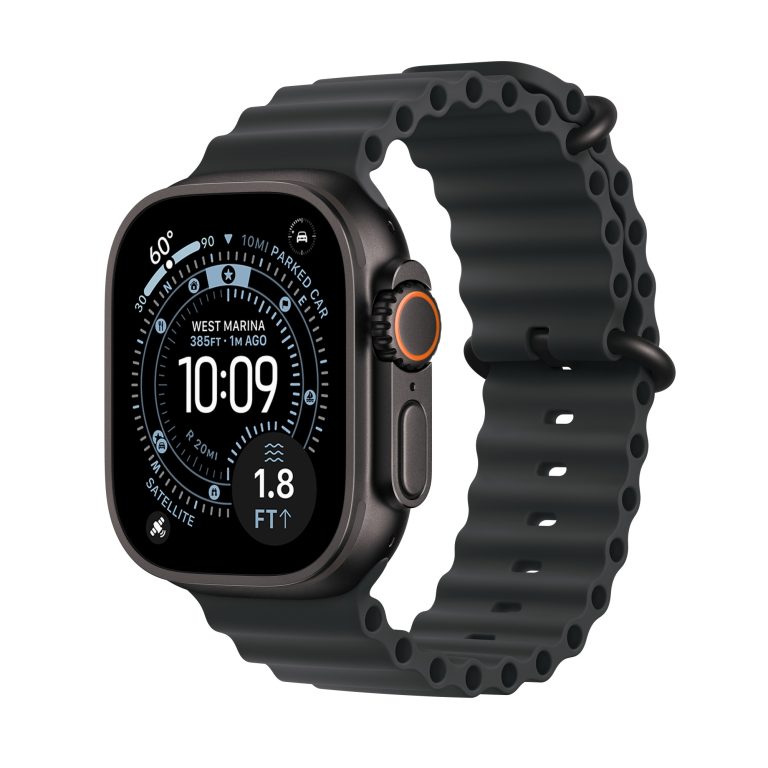 Apple Watch Ultra 3 (GPS+Cellular) 49mm Titanium Black with Black Ocean Band