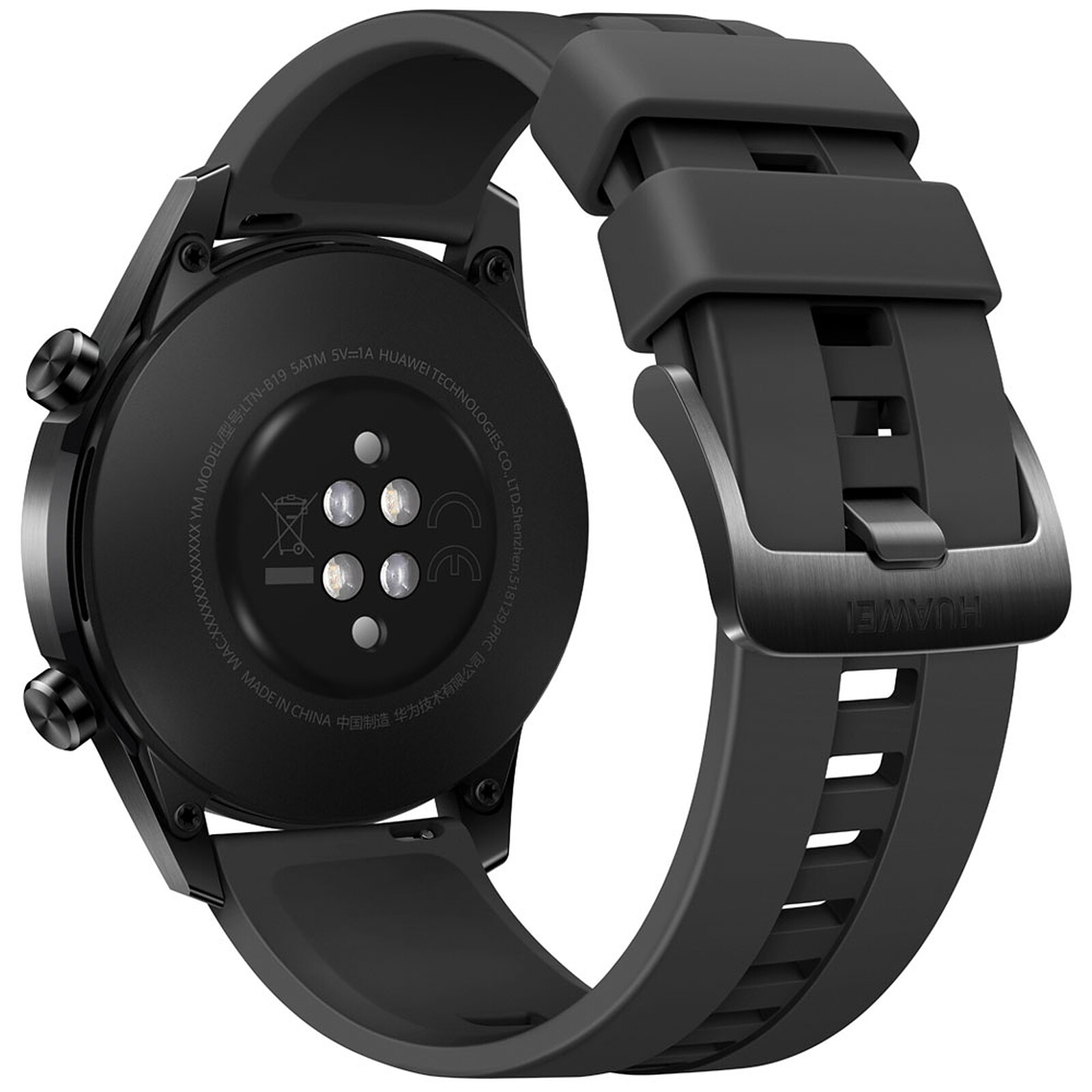 Huawei Watch GT2 GPS 46mm Aluminum Graphite Black Band - Image 4