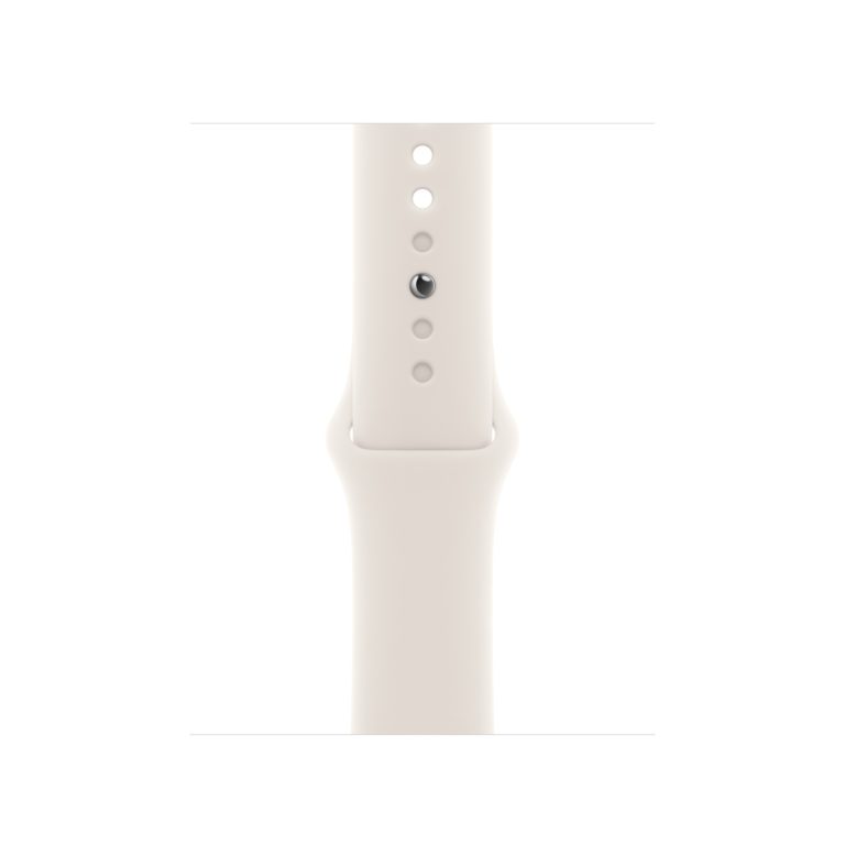 Apple Watch Series 10 (GPS+Cellular) 42mm Titanium Gold with Starlight Sport band, third product view
