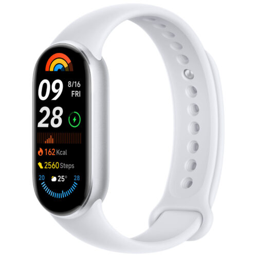 Xiaomi Mi smart watch 9 silver Aluminum white Band