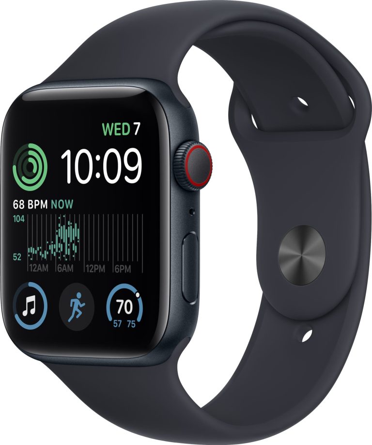Apple Watch Series SE2 (GPS+Cellular) 44mm Aluminum Midnight Midnight Sport band
