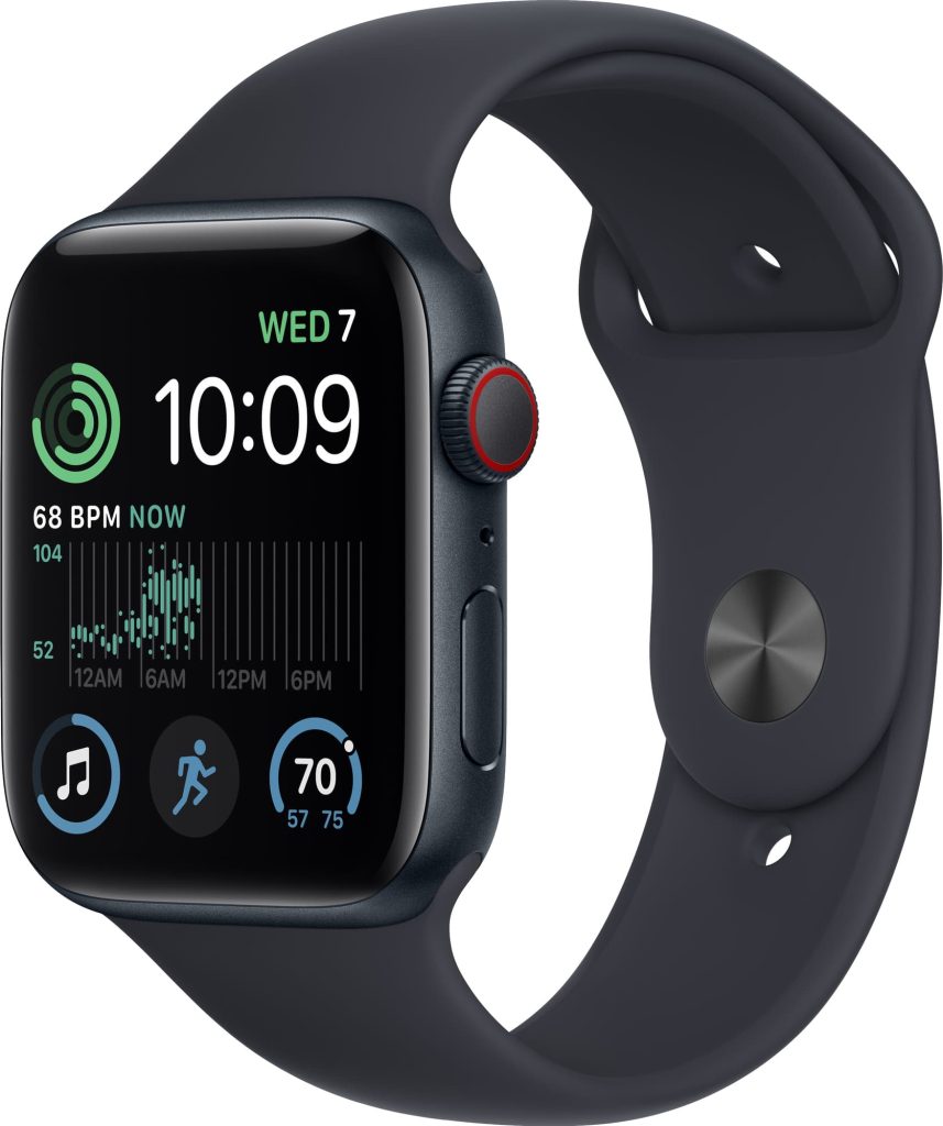 Apple Watch Series SE2 (GPS+Cellular) 44mm Aluminum Midnight Midnight Sport band