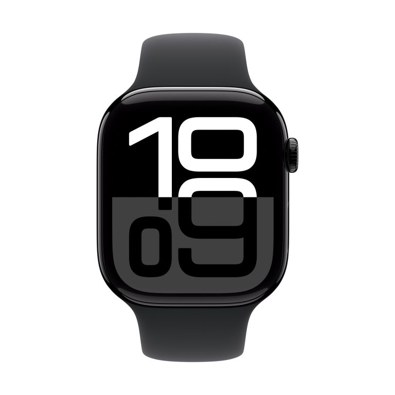 Apple Watch Series 10 (GPS) 46mm Aluminum Jet Black With Black Band, second product view