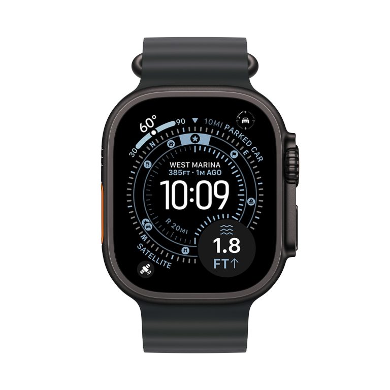 Apple Watch Ultra 3 (GPS+Cellular) 49mm Titanium Black with Black Ocean Band, second product view