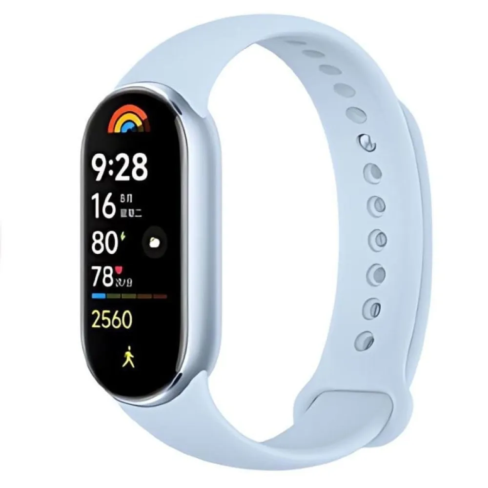 Xiaomi Mi smart watch 9 silver Aluminum white Band - Image 4