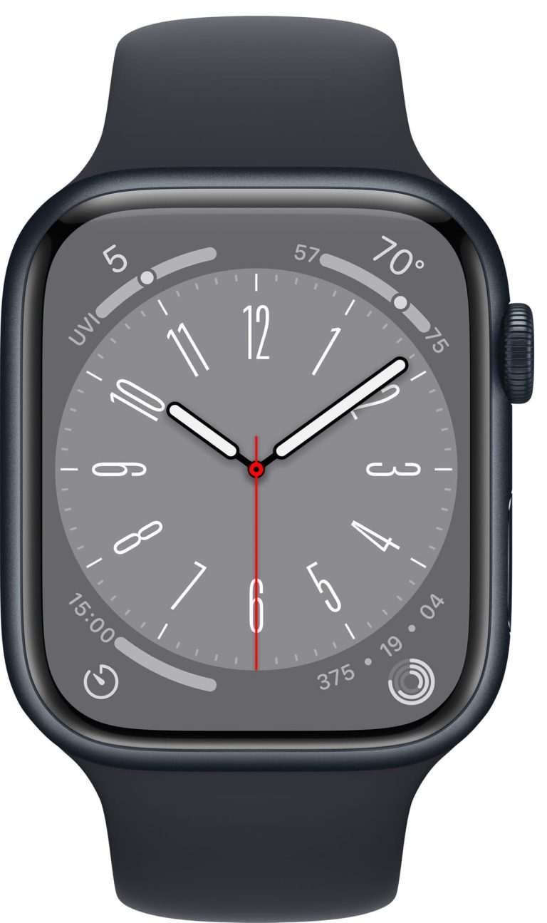 Apple Watch Series 8 (GPS+Cellular) 45mm Aluminum Midnight Midnight Sport band, second product view