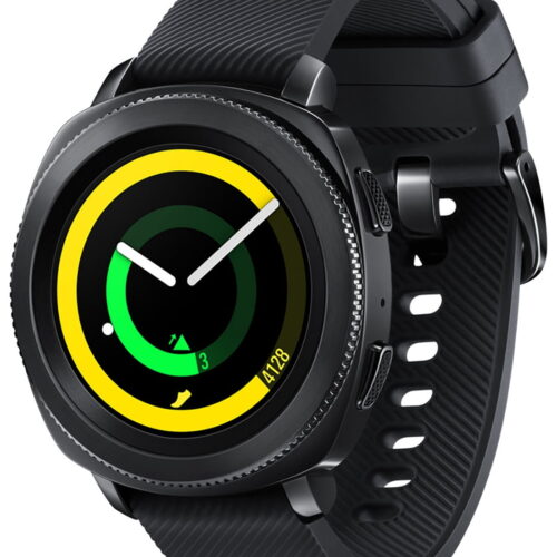 Samsung Gear sport watch Aluminum Black With Black Sport band Wi-Fi