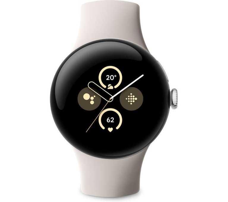 Google Pixel Watch 2 41mm Aluminum Silver Pl Band GPS, second product view