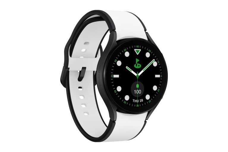 Samsung Galaxy Watch 5 GPS 44mm Golf Edition Aluminum Graphite with Golf edition White and Black Sport Band