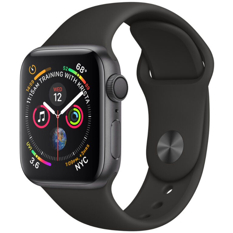 Apple Watch Series 4 (GPS) 40mm Aluminum Space Grey Black Sport band, second product view