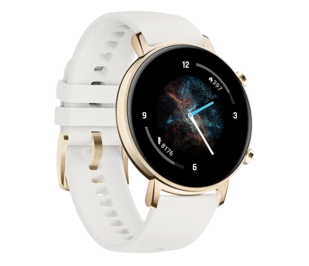 Huawei Watch GT2 GPS 42mm Aluminum silver white Band - Image 4