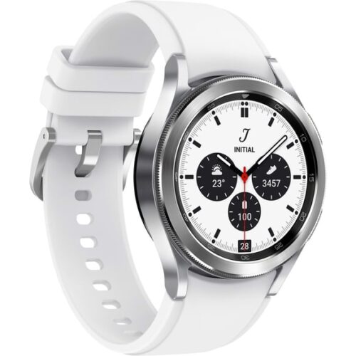 Samsung Galaxy Watch 46mm Aluminum Silver White Band