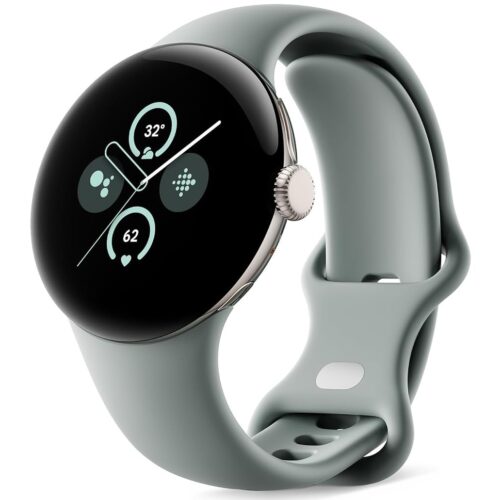 Google Pixel Watch 1  41mm Aluminium CharcoalGreen Band GPS Celluar